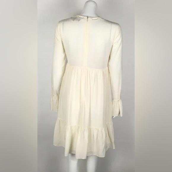 Thakoon 100% Silk Ivory Ruffled Dress NWT Sz. 6 - Picture 2 of 6